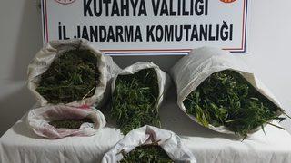 Kütahya'da bağ evinde uyuşturucu ürettikleri iddiasıyla 2 zanlı yakalandı