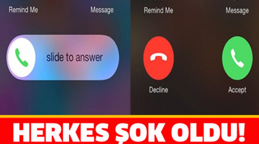 Herkes Şokta Telefon Ekranında İki Farklı Cevaplama Ekranı Çıkma Sebebi Bakın Neymiş?