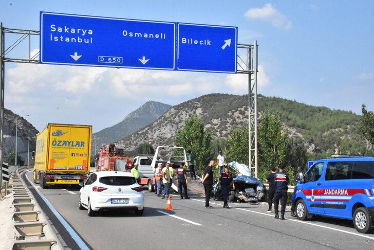 Bilecik'te kamyonun çarptığı otomobildeki 5 kişi yaralandı G4