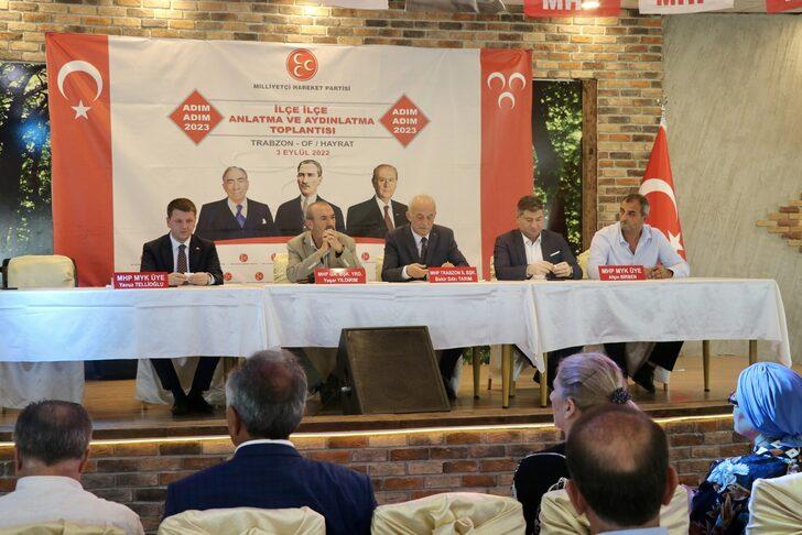MHP Genel Başkan Yardımcısı Yıldırım, Trabzon'da partililere hitap etti: G5