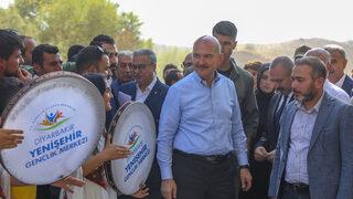 İçişleri Bakanı Süleyman Soylu, Diyarbakır Lice'de gençlerle buluştu: