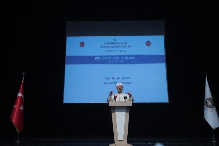 Diyanet İşleri Başkanı Erbaş, Sivas'ta din görevlileriyle bir araya geldi: G1