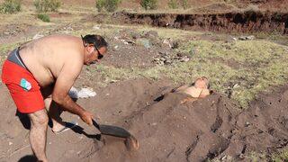 Yer: Erzurum! Hastalıklarından kurtulmak isteyenler şifayı mineralli kum banyosunda arıyor: Arkadaşlara tavsiye ediyorum muhakkak yapsınlar