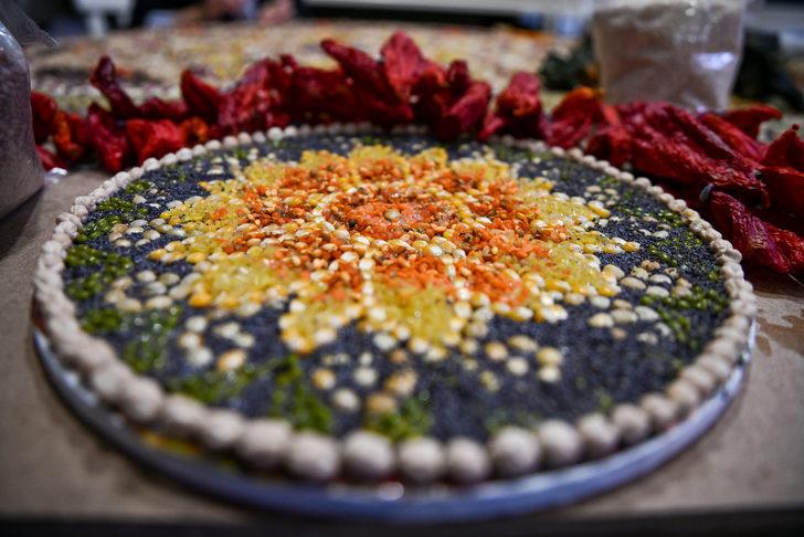 Raf ömrü geçen bakliyat ürünlerini mozaik sanatında kullanarak kenti tanıtacak G1