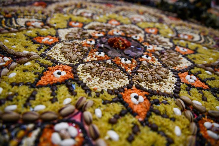 Raf ömrü geçen bakliyat ürünlerini mozaik sanatında kullanarak kenti tanıtacak G2