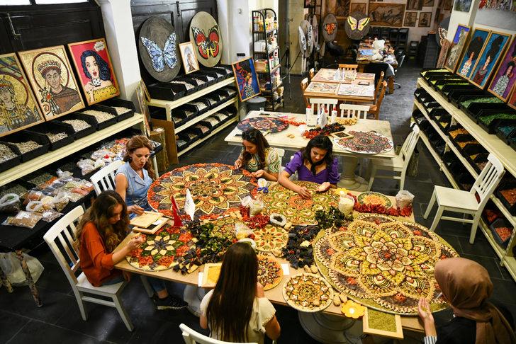 Raf ömrü geçen bakliyat ürünlerini mozaik sanatında kullanarak kenti tanıtacak G5