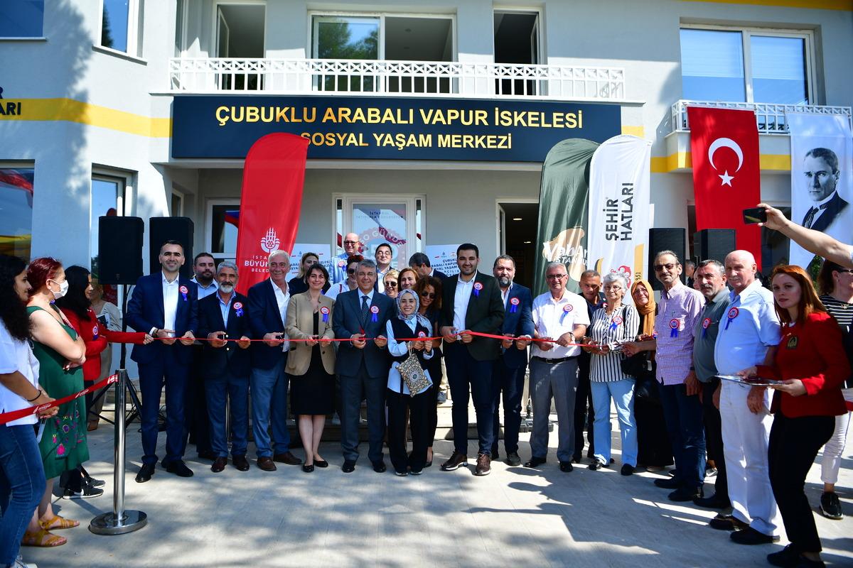 &Ccedil;ubuklu Arabalı Vapur İskelesi binası sosyal yaşam merkezine d&ouml;n&uuml;şt&uuml;r&uuml;ld&uuml;