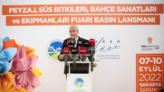 5. Sakarya Peyzaj, Süs Bitkileri ve Bahçe Sanatları Fuarı, 7-10 Eylül'de düzenlenecek