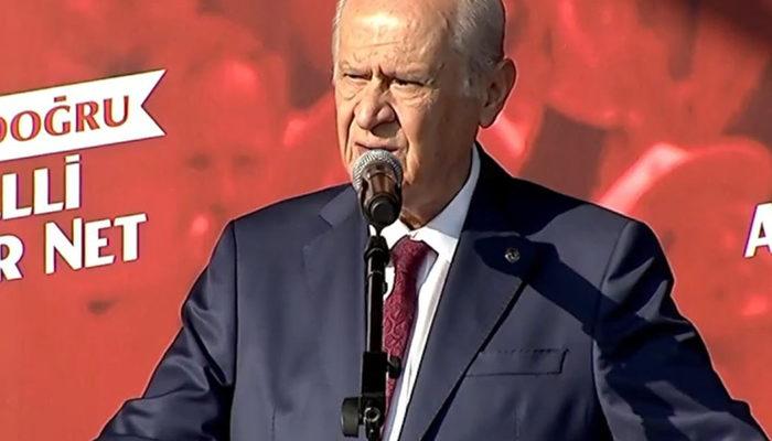 SON DAKİKA | MHP 2023 Seçimleri için mitinglere başladı! Devlet Bahçeli: Çürük şarkıcılara, kiralık kalemlere tavizimiz yok