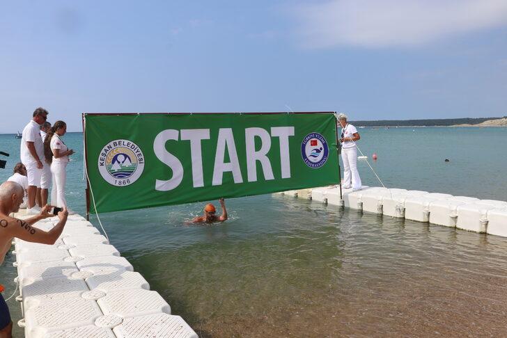Saros Körfezi'nde düzenlenen"Keşan Açık Su Yüzme Şampiyonası" sona erdi G1