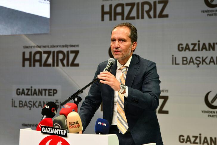 Yeniden Refah Partisi Genel Başkanı Erbakan, Gaziantep'te partinin il kongresine katıldı: G4