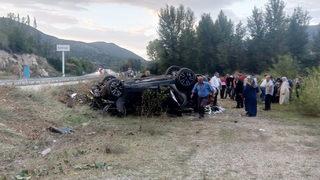 Karabük'te devrilen cipteki 3 kişi yaralandı