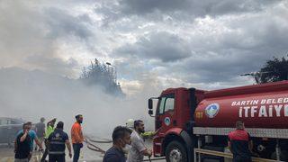 Bartın'da 2 kafe ve 3 büfe yangında kullanılamaz hale geldi