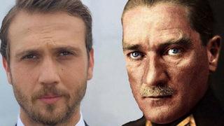 Atatürk'ü canlandıracak olan Aras Bulut İynemli yeni imajıyla dikkat çekti