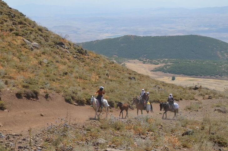 Muş'ta berivanlar hayvanlarını sağmak için at sırtında kilometrelerce yol kat ediyor G2
