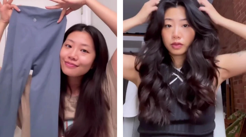 Instagram hesabından paylaştı! Saçını şekillendirmek için taytını kullandı: Sonuç inanılmaz