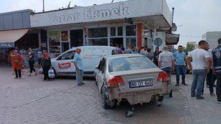 Osmaniye'de ters yöne giren otomobilin iki araca çarptığı kazada bir kişi yaralandı