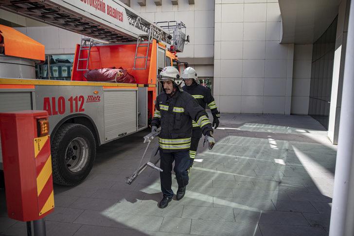Erzurum Şehir Hastanesinde yangın tatbikatı yapıldı G5