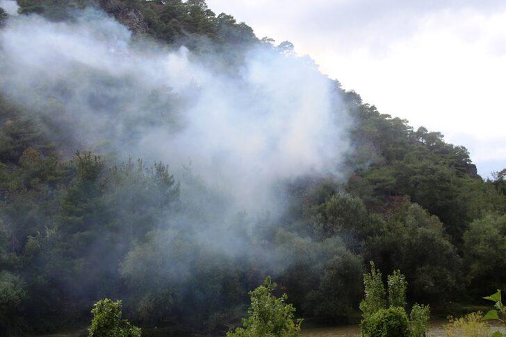 Amasya'da ormanlık alanda çıkan yangın söndürüldü G4