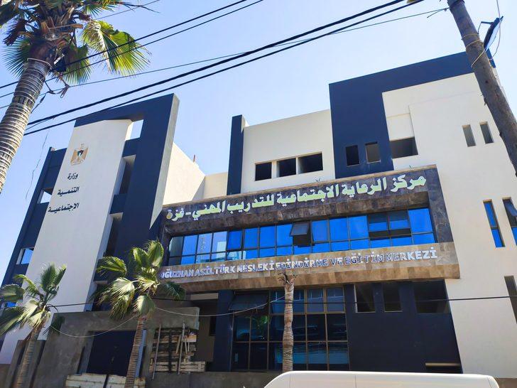 Gazze'deki Oğuzhan Asiltürk Mesleki Eğitim Merkezi inşaatında sona yaklaşılıyor G1