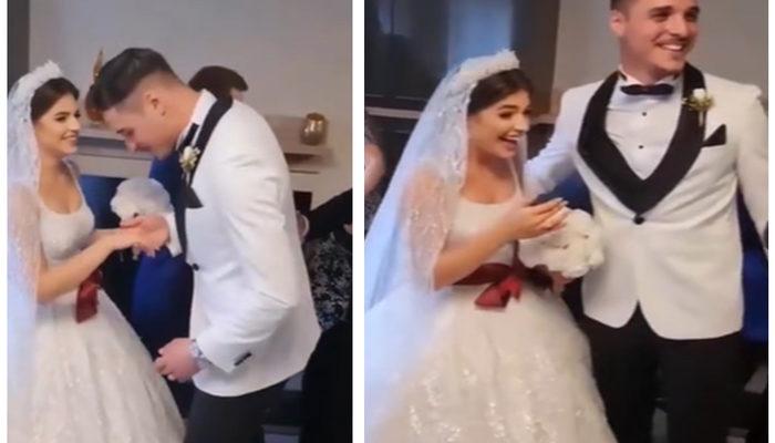Damadın düğün günündeki hareketi olay oldu! Sosyal medyada gündem yaratan görüntüler
