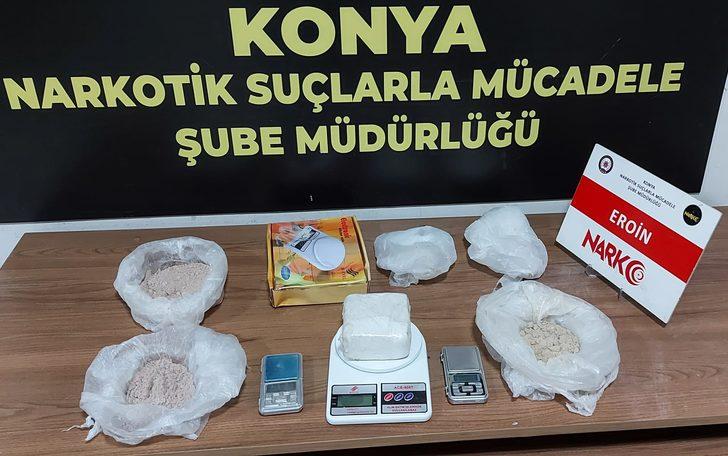 Konya'da uyuşturucu operasyonunda yakalanan 13 zanlı tutuklandı G3