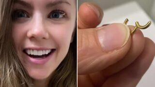 Göz kapağına piercing yaptıran kadın sosyal medyada gündem oldu! “Acı verici değildi”