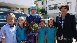Emine Erdoğan, Saraybosna'da özel gereksinimli çocuklarla bir araya geldi