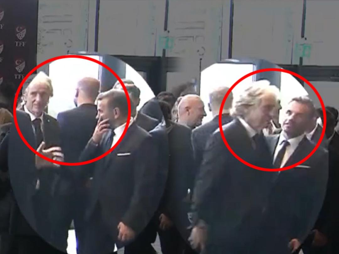 Son dakika: TFF'ye ge&ccedil;miş olsun ziyaretinde o an! Jorge Jesus, Okan Buruk'u fark etmeyince...