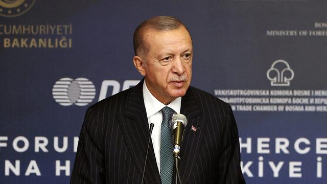 Cumhurbaşkanı Erdoğan: Her alanda Bosna Hersek'in yanında olacağımızın altını çiziyorum