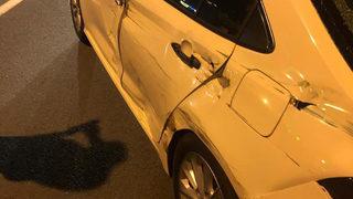 Süper Lig'in yıldızından korkutan kaza! Tırla çarpıştı