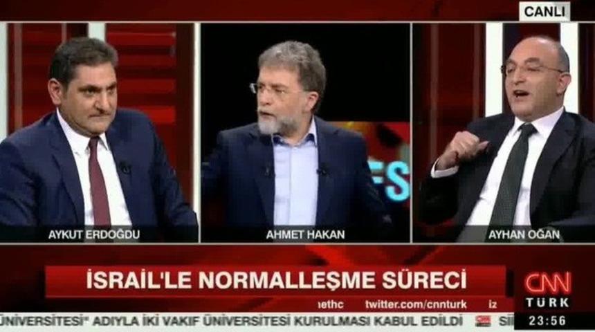 16 Kasım Tarafsız Bölge'de Aykut Erdoğdu - Ayhan Oğan kavgası yaşandı