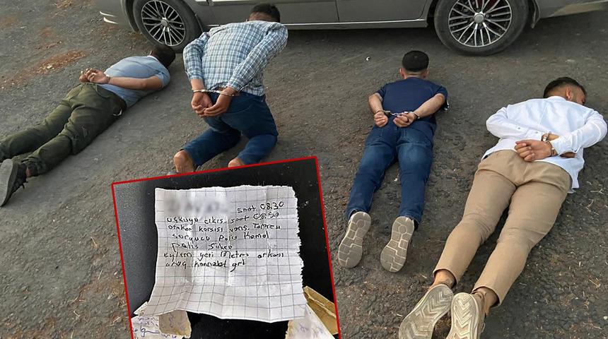 Eylem hazırlığındayken yakalanmışlardı! Teröristin boynundaki muskanın içinden çıktı