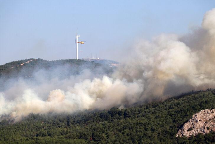 GÜNCELLEME - Manisa Soma'da çıkan ikinci orman yangını kısmen kontrol altına alındı G2