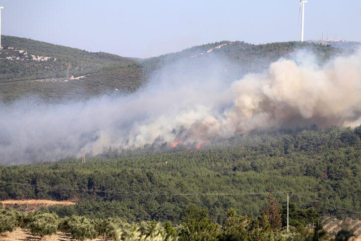 GÜNCELLEME - Manisa Soma'da çıkan ikinci orman yangını kısmen kontrol altına alındı G3