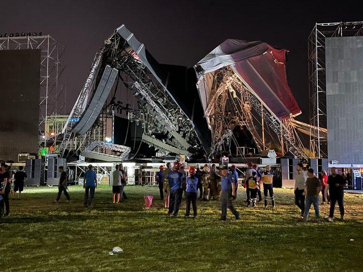 İzmir'de etkinlikler için kurulan sahnenin çökmesi sonucu 1 kişi yaralandı G3