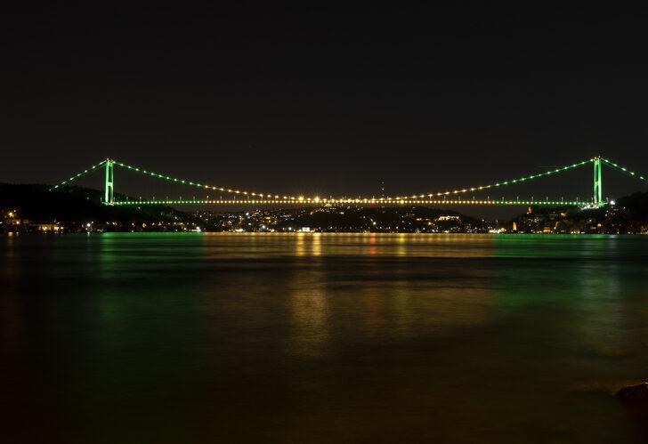 Fatih Sultan Mehmet Köprüsü Brezilya bayrağının renklerine büründü G2