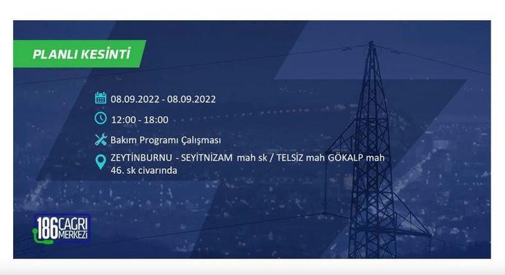 İSTANBUL'DA BÜYÜK ELEKTRİK KESİNTİSİ 8 EYLÜL 2022! Elektrikler ne zaman gelecek? AYEDAŞ - BEDAŞ İstanbul'da elektrik kesintisi olacak ilçeler listesi! G4