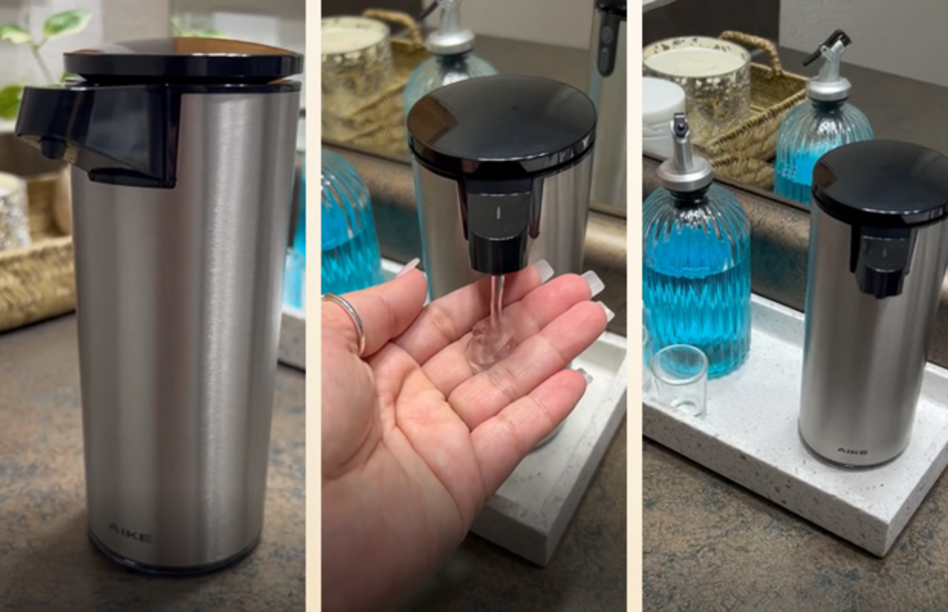 Sağladığı hijyen kadar yaşam alanınıza kattığı pratiklikle de öne çıkan sensörlü sıvı sabunluklar