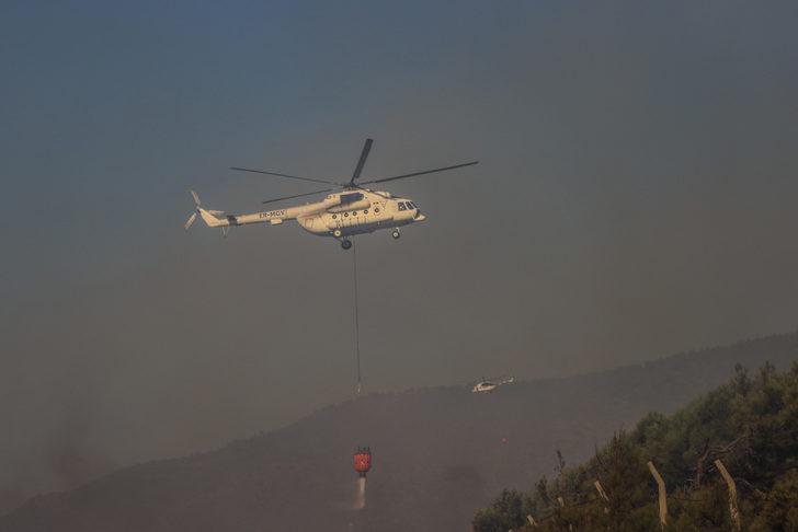 GÜNCELLEME 2 - Mersin'deki orman yangınına müdahale sürüyor G1