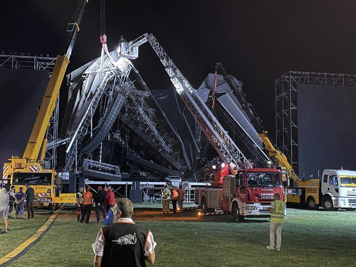 GÜNCELLEME - İzmir'de çöken sahnenin, etkinlikler ve sanatçı Tarkan'ın konseri için kurulduğu öğrenildi G4