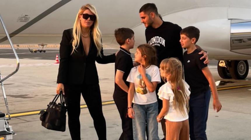 Galatasaray'ın yeni transferi Mauro Icardi'nin eşi Wanda Nara mest oldu! "Öz yengem!"