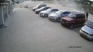 Kadın şoför Tofaş'la yanladı, kaza yapınca direksiyonun başına başkası geçti! O anlar kamerada