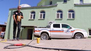 AFAD ekipleri yer altından sesler geldiği iddia edilen Akyayla köyünde de çalışma başlattı