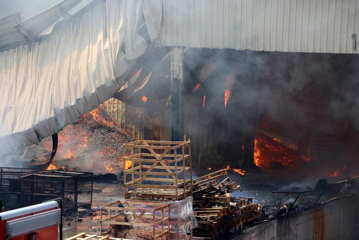 GÜNCELLEME - Manisa'da orman ürünleri fabrikasında çıkan yangın kontrol altına alındı G5