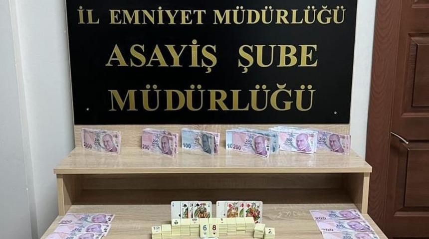 Aksaray'da kumar operasyonunda 28 kişiye para cezası verildi