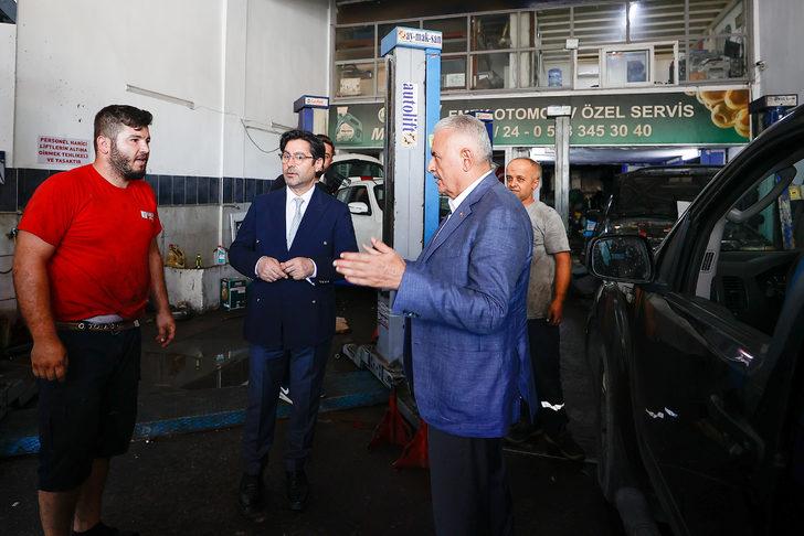 AK Parti Genel Başkanvekili Yıldırım, Antalya'da sanayi esnafını ziyaret etti G3