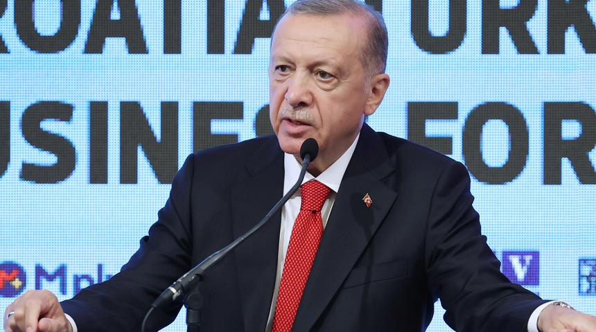 Son Dakika: Cumhurbaşkanı Erdoğan'dan Türkiye-Hırvatistan İş Forumu'nda önemli açıklamalar