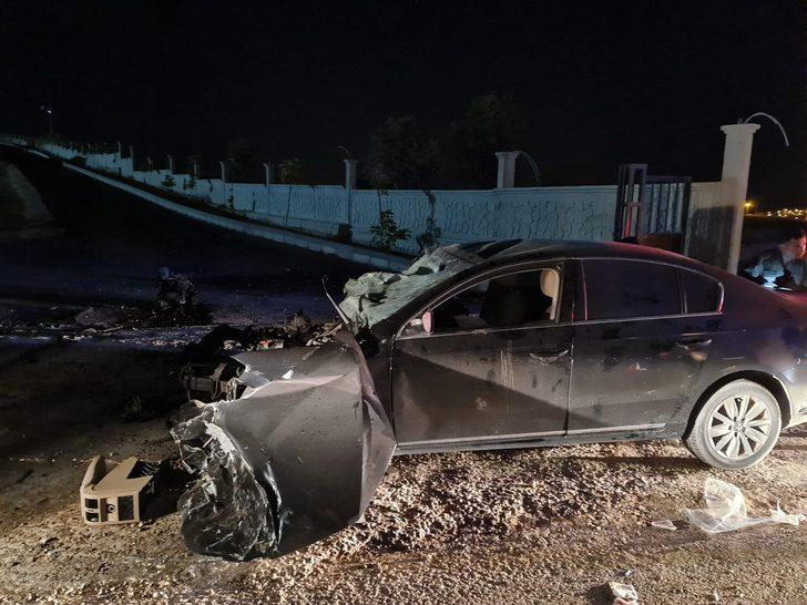 Mardin'de iki kişinin yaralandığı trafik kazası kameraya yansıdı G3