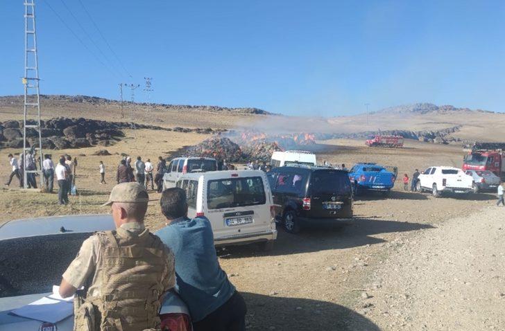 Ağrı'da yaklaşık 5 bin balya ot yandı G2